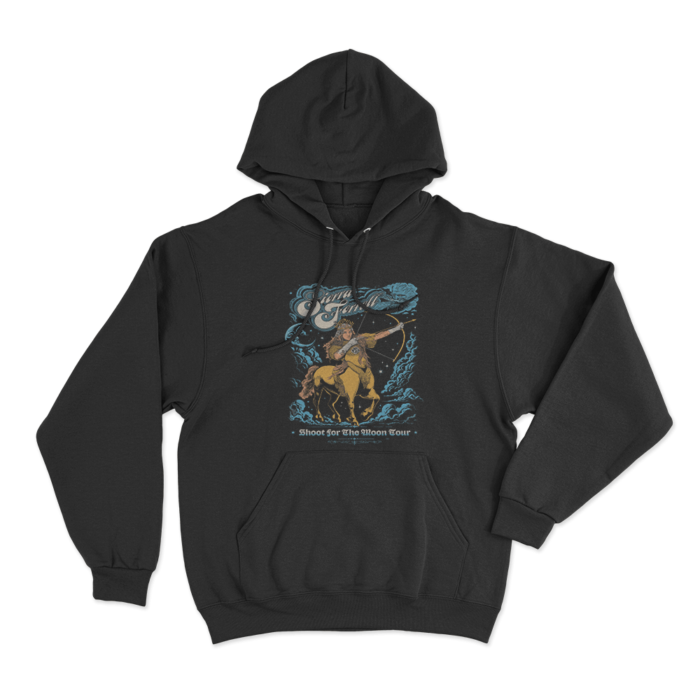 Shoot for the Moon Unisex Hoodie Black Shoot for the Moon Unisex Hoodie Black