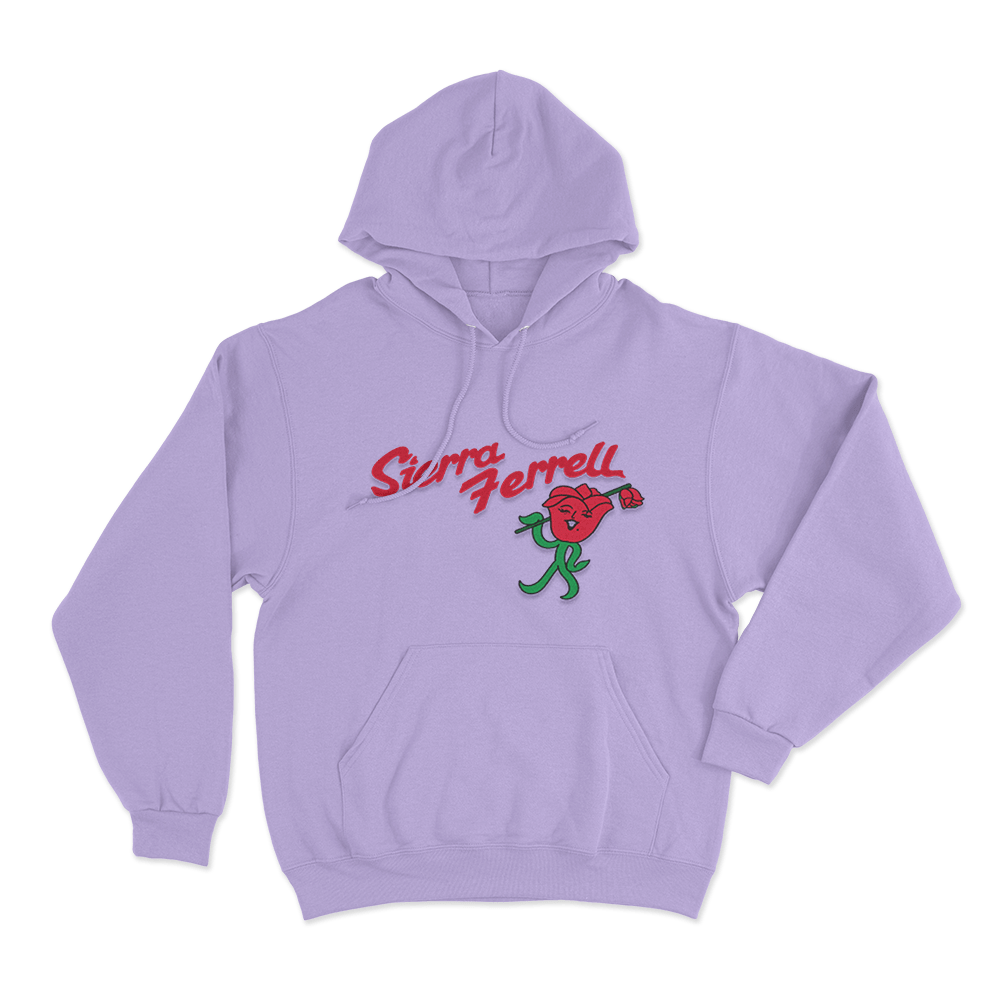 Sierra Ferrell Rose Unisex Hoodie Purple Sierra Ferrell Rose Unisex Hoodie Purple