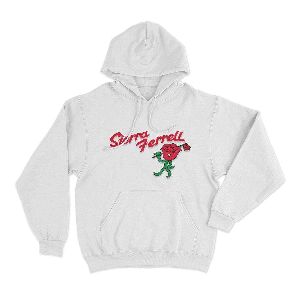 Sierra Ferrell Rose Unisex Hoodie White Sierra Ferrell Rose Unisex Hoodie White